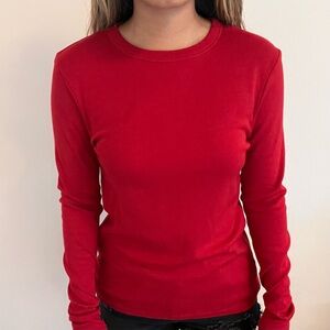 Long sleeve red shirt. Size XS